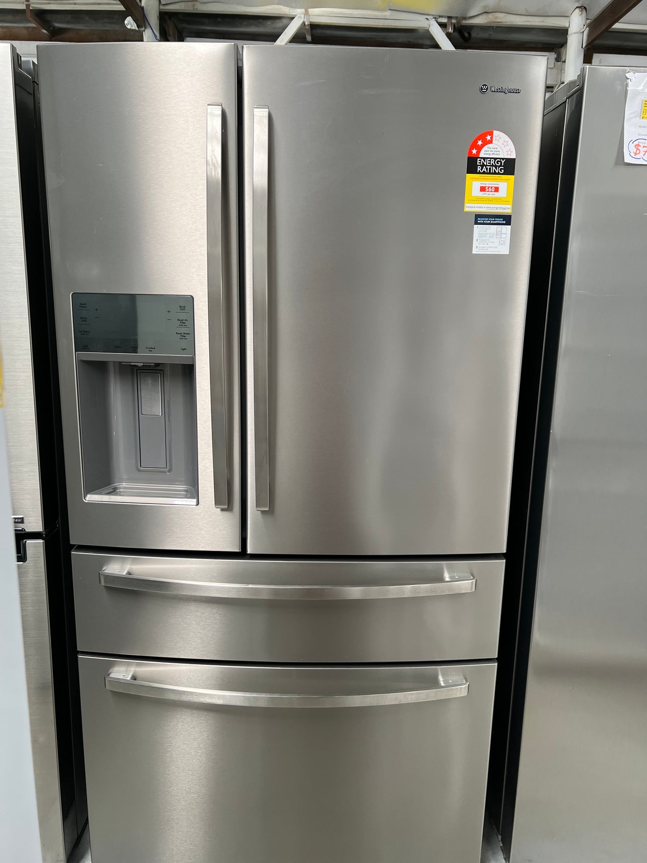 Westinghouse 609L French Door Frost Free Fridge WHE6874SA | Second Hand ...