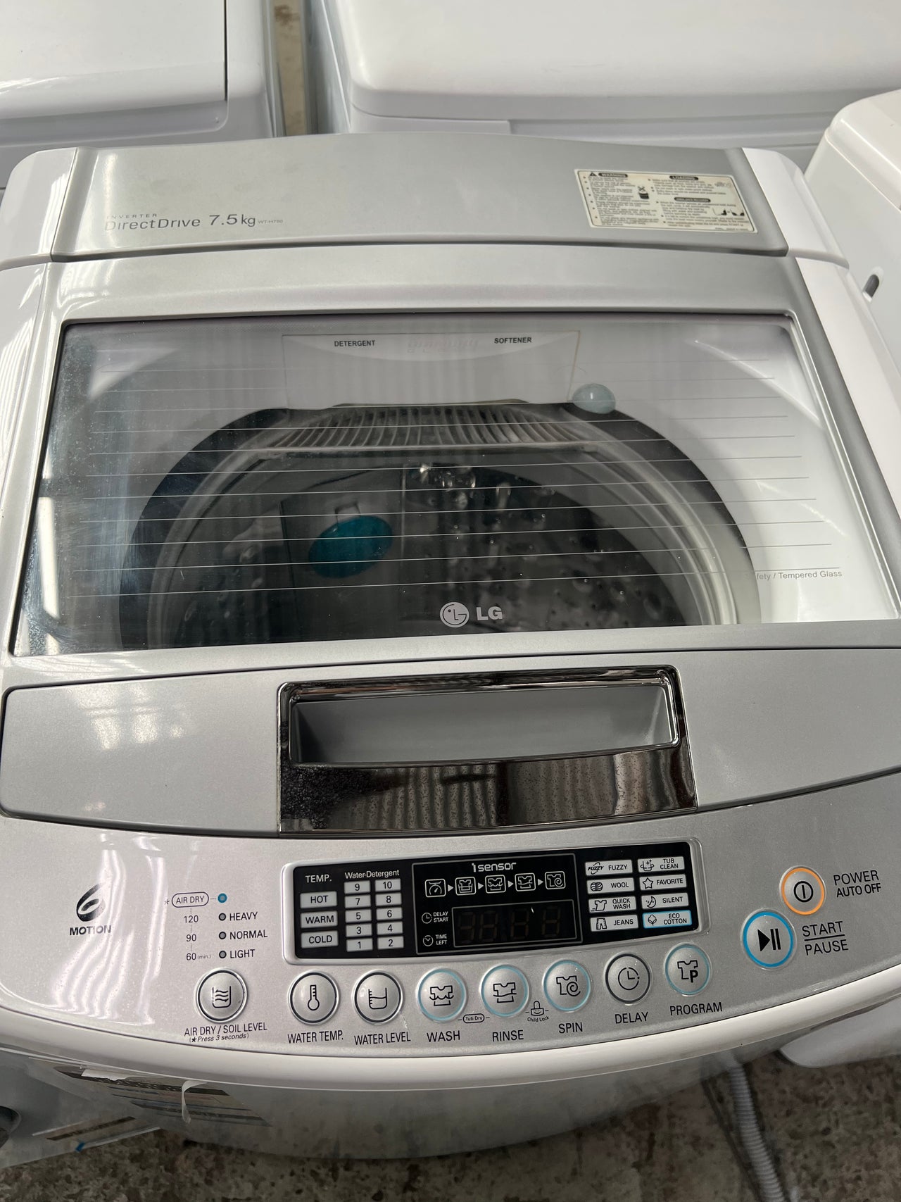 Second hand LG WTH750 7.5kg Top Load Washing Machine - Second Hand Appliances Geebung