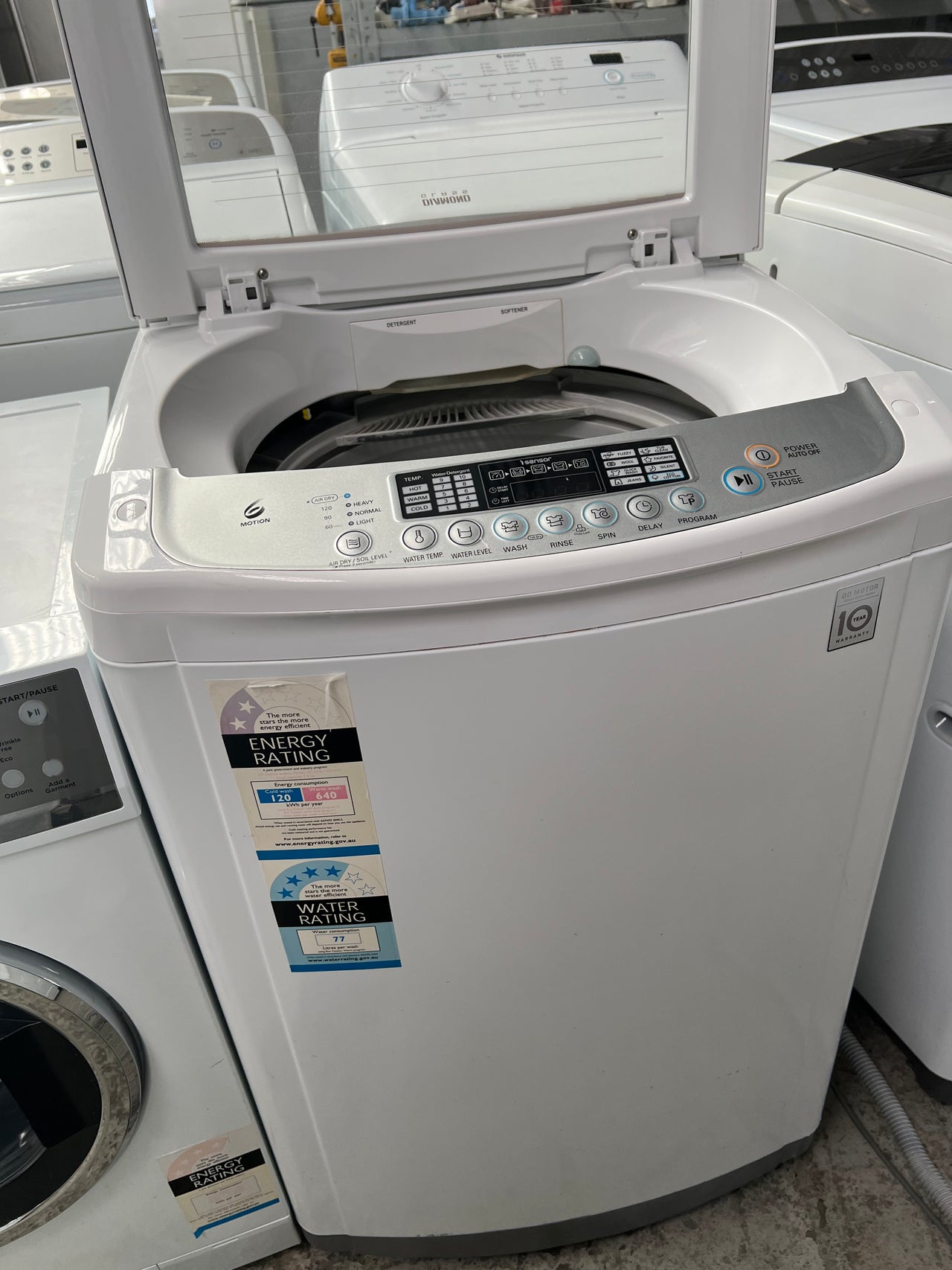 Second hand LG WTH750 7.5kg Top Load Washing Machine - Second Hand Appliances Geebung