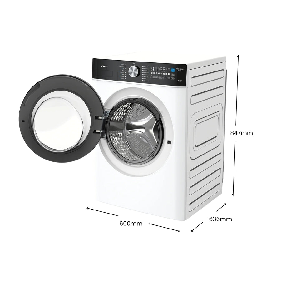 Brand new CHiQ 10kg Front Load Washing Machine – White  Model: WFL100SW - Second Hand Appliances Geebung