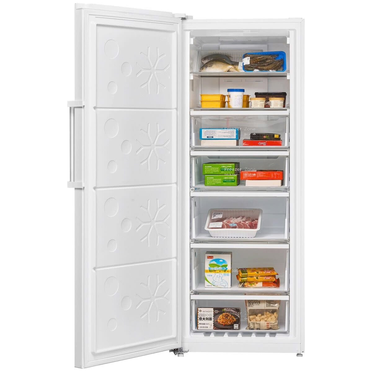Carton damaged CHiQ 380L Hybrid Upright Fridge & Freezer – White Left Hinge | CSH380NWL5 - Second Hand Appliances Geebung
