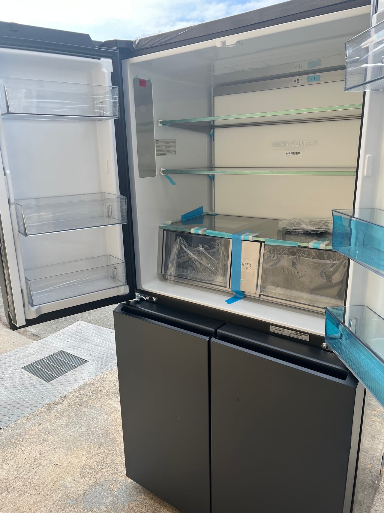 Carton damaged/Factory second Haier 623L Quad Door Refrigerator HRF680YPC with 4.5 star energy - Second Hand Appliances Geebung