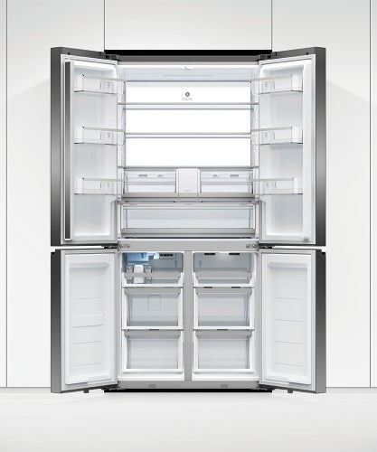 Carton damaged Fisher & Paykel 690L Quad Door Fridge Freezer – RF730QZUVB1 - Second Hand Appliances Geebung