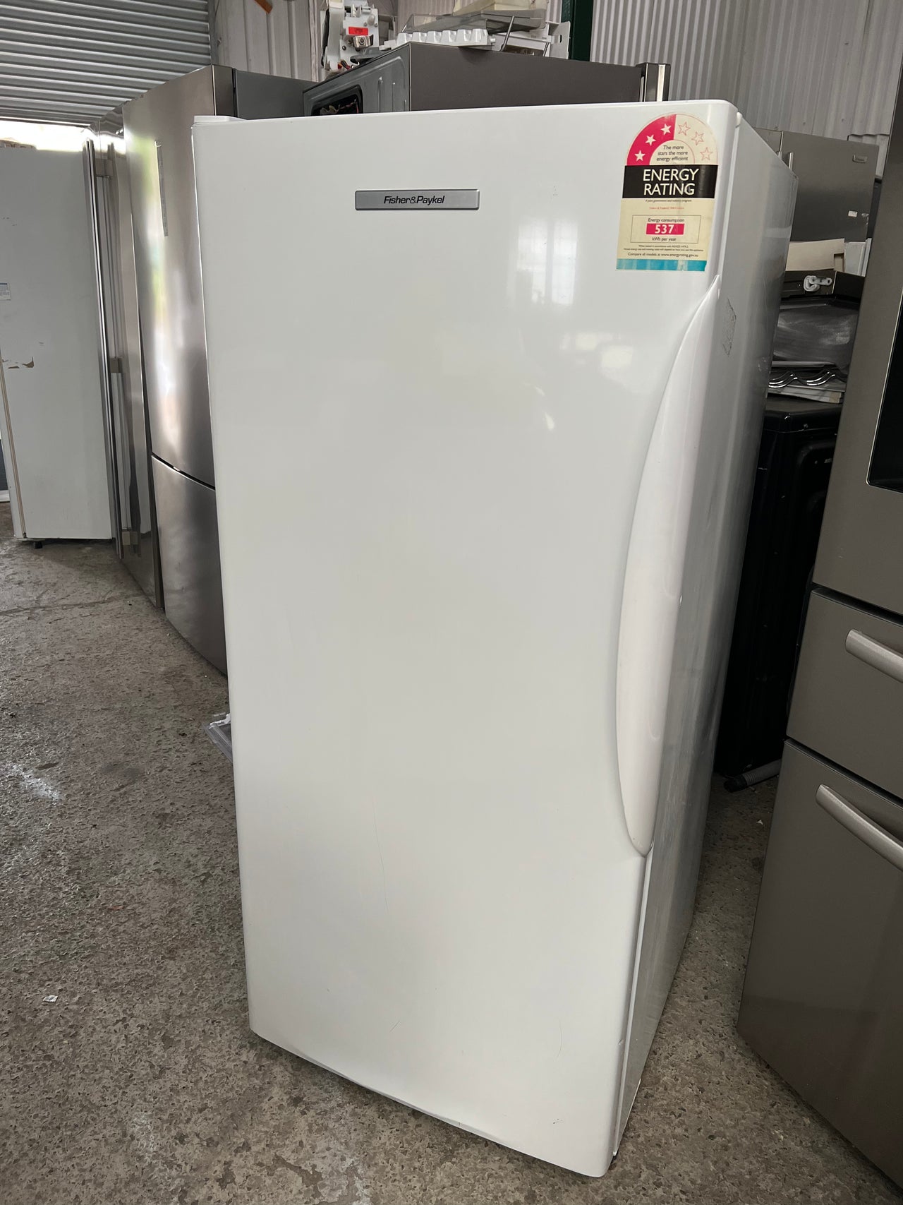 Second hand Fisher&Paykel 304l vertical freezer E308 - Second Hand Appliances Geebung