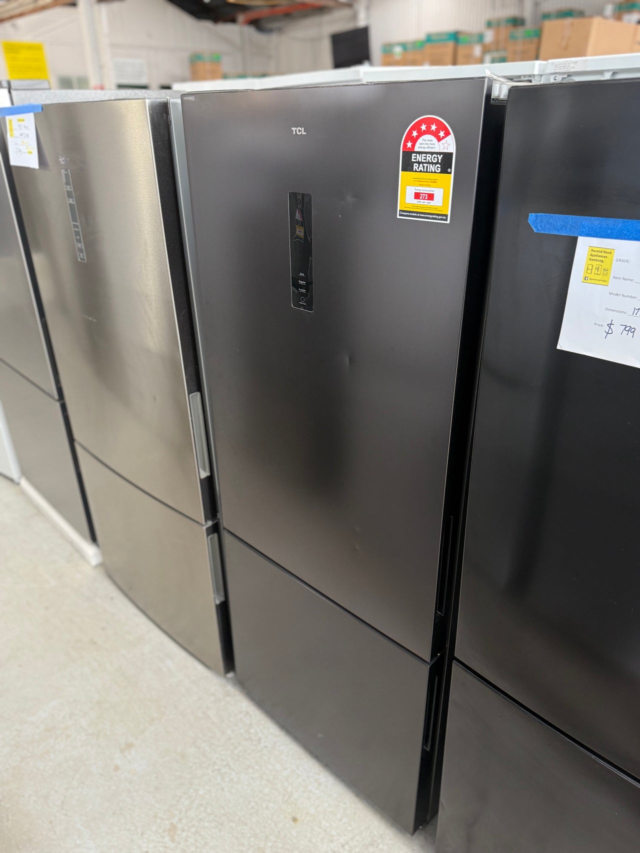 Deal of the month/ TCL Fridge + Washer Combo Deal – 416L Bottom Mount Fridge + 9kg Top Load Washing Machine - Second Hand Appliances Geebung