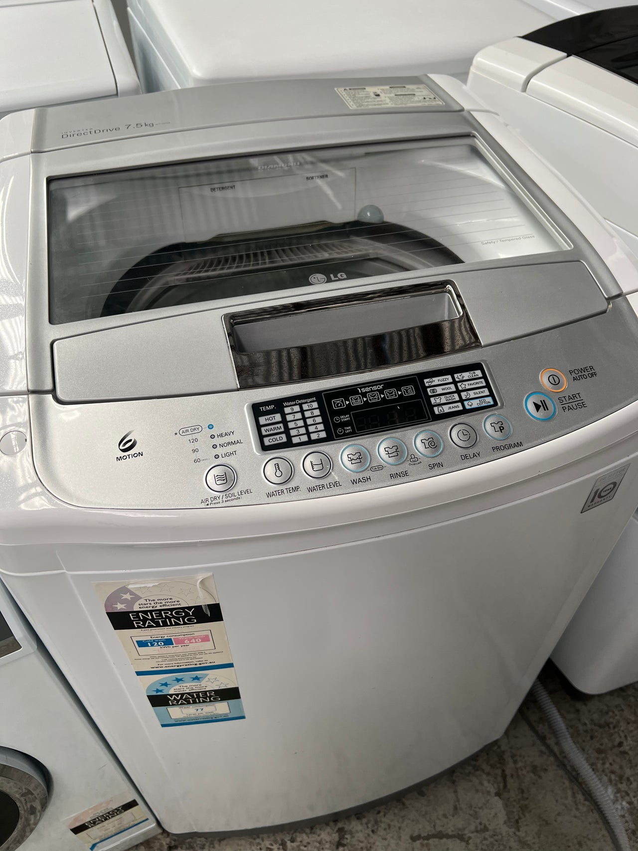 Second hand LG WTH750 7.5kg Top Load Washing Machine - Second Hand Appliances Geebung