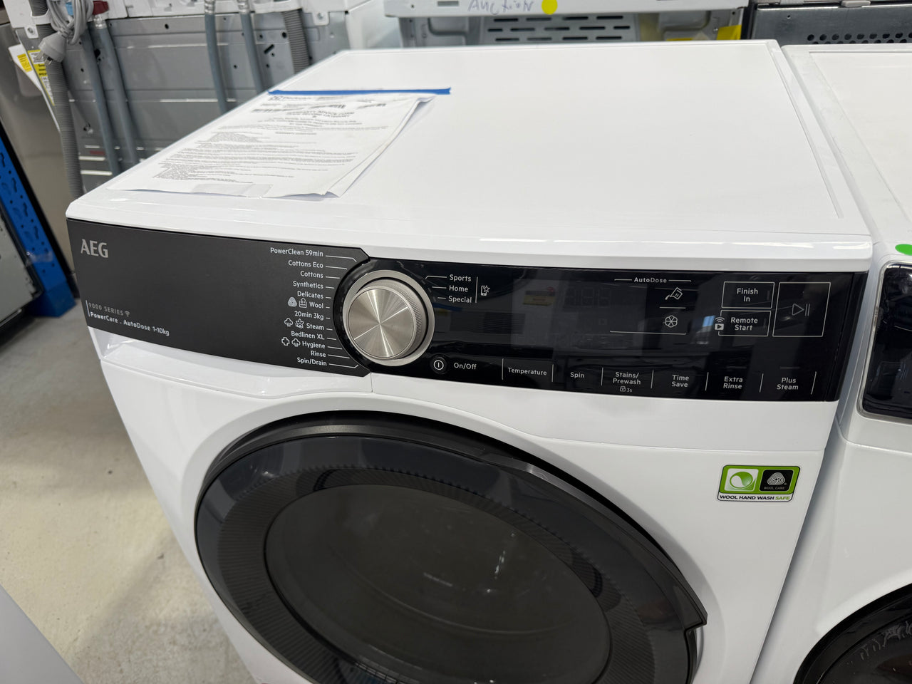 Factor second AEG 10 kg 9000 Series Front Load Washing Machine – Model: LF951608Q - Second Hand Appliances Geebung