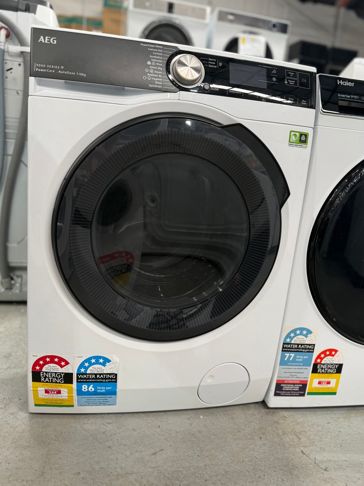 Factor second AEG 10 kg 9000 Series Front Load Washing Machine – Model: LF951608Q - Second Hand Appliances Geebung