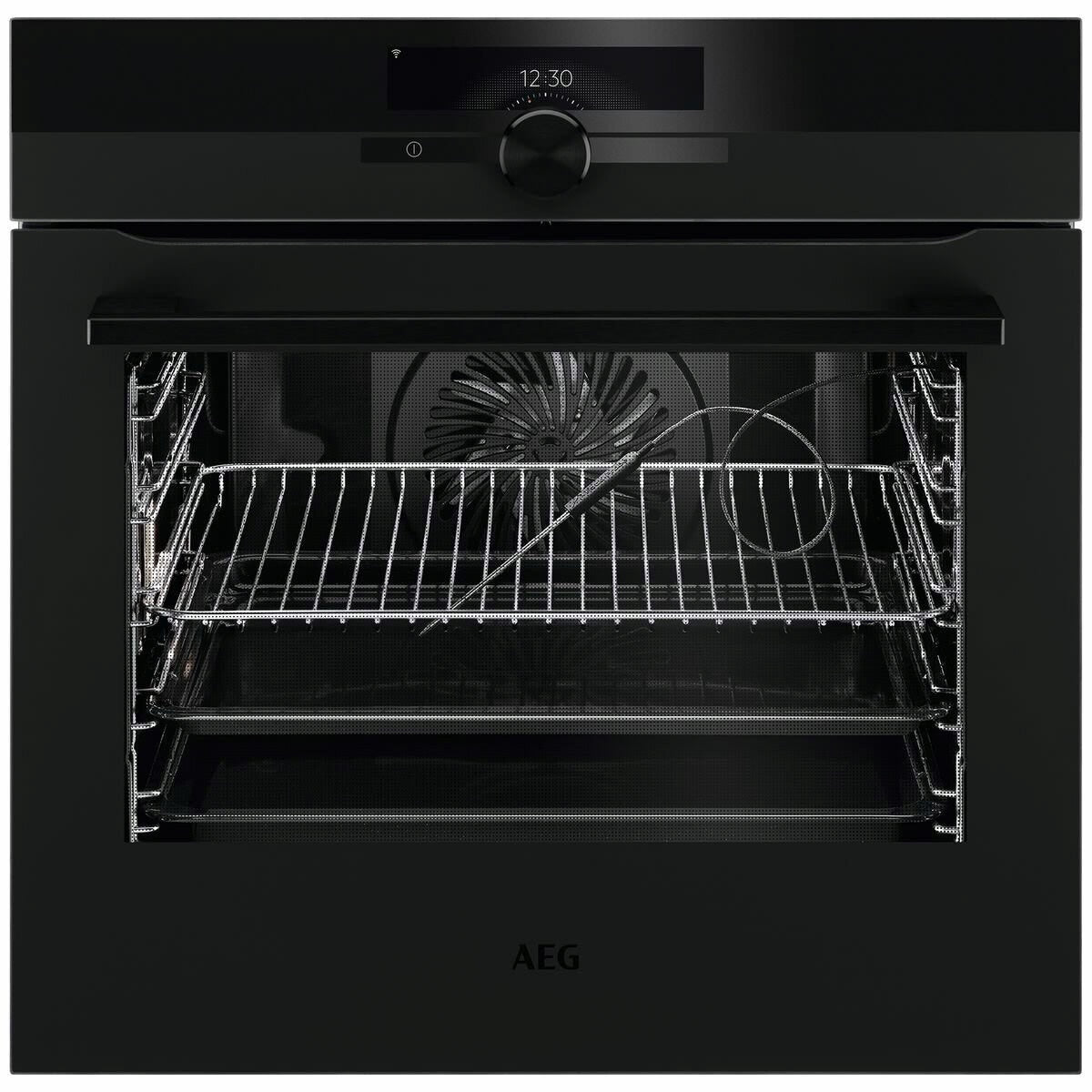 Factory AEG 60cm Pyrolytic Built-In Oven with SenseCook - Matte Black BPK94733PT - Second Hand Appliances Geebung