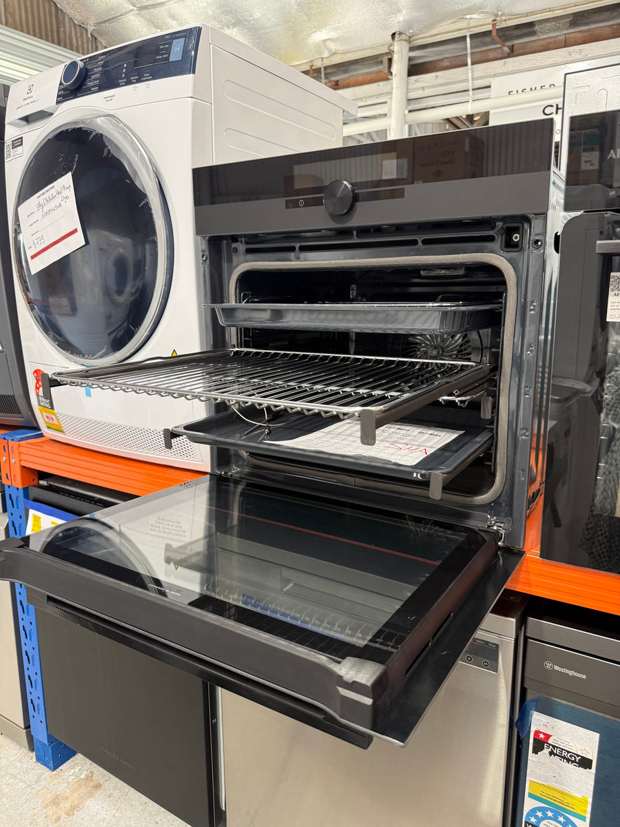 Factory AEG 60cm Pyrolytic Built-In Oven with SenseCook - Matte Black BPK94733PT - Second Hand Appliances Geebung