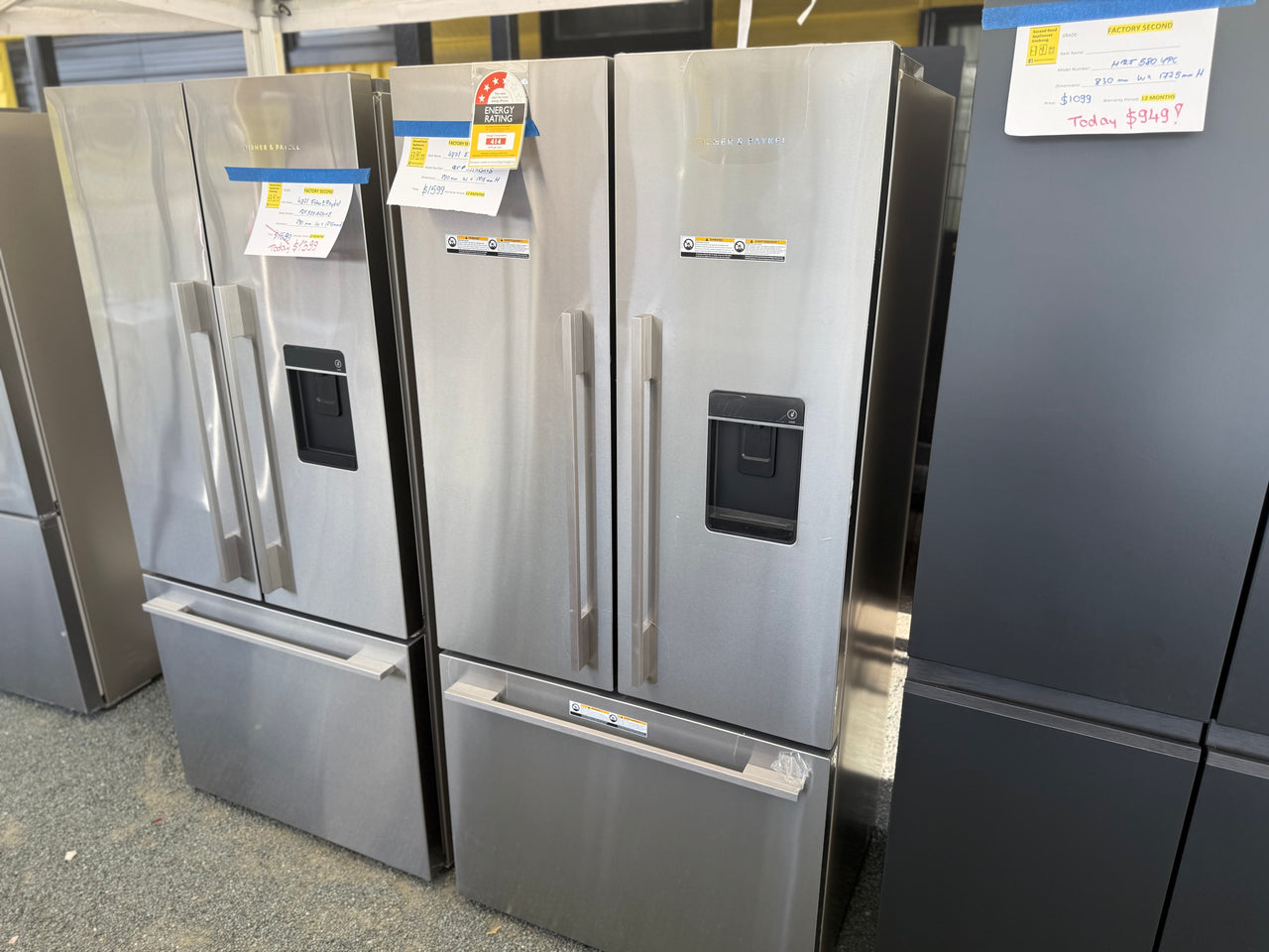 Factory Fisher & Paykel 487L French Door Refrigerator – RF522ADUX5 - Second Hand Appliances Geebung