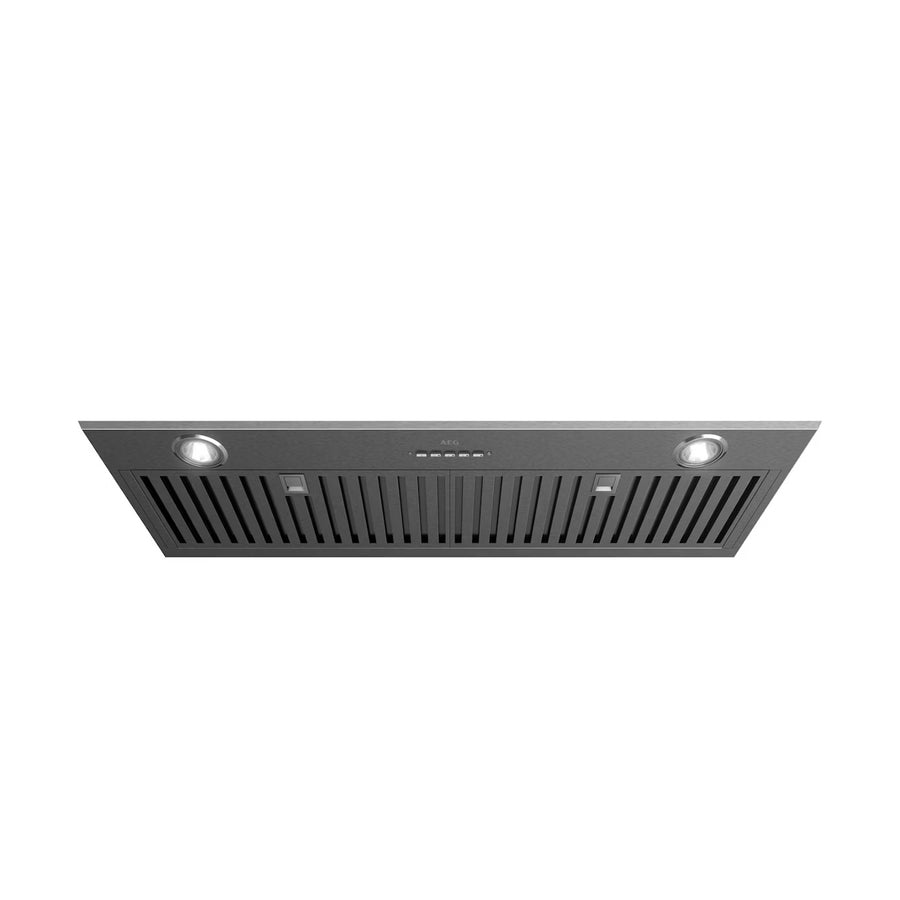 Factory Second AEG 86cm Quiet Integrated Undermount Rangehood with DR09 Off-Board Motor – Dark Stainless Steel (DGR9960HB + DR09) - Second Hand Appliances Geebung