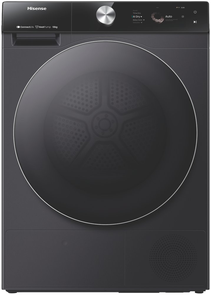 Factory Second/Carton damaged Hisense 10kg Heat Pump Dryer – Black (HDFS10HPB) - Second Hand Appliances Geebung