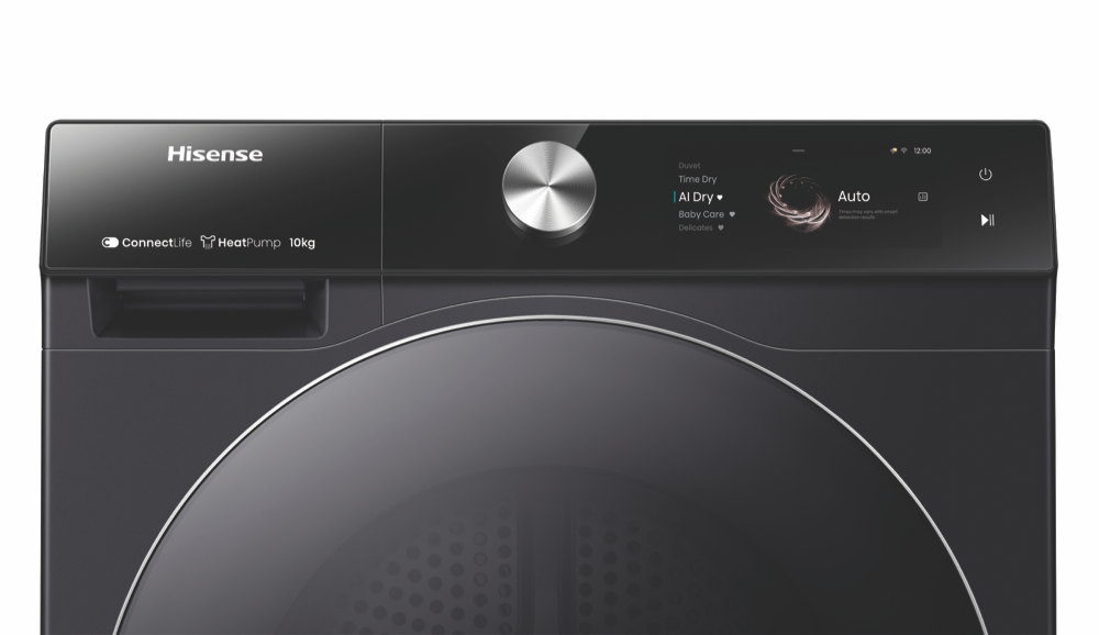 Factory Second/Carton damaged Hisense 10kg Heat Pump Dryer – Black (HDFS10HPB) - Second Hand Appliances Geebung