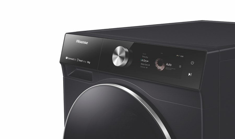 Factory Second/Carton damaged Hisense 10kg Heat Pump Dryer – Black (HDFS10HPB) - Second Hand Appliances Geebung