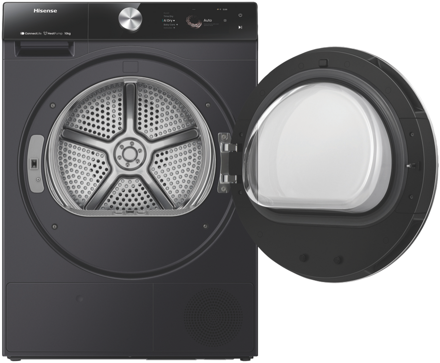 Factory Second/Carton damaged Hisense 10kg Heat Pump Dryer – Black (HDFS10HPB) - Second Hand Appliances Geebung