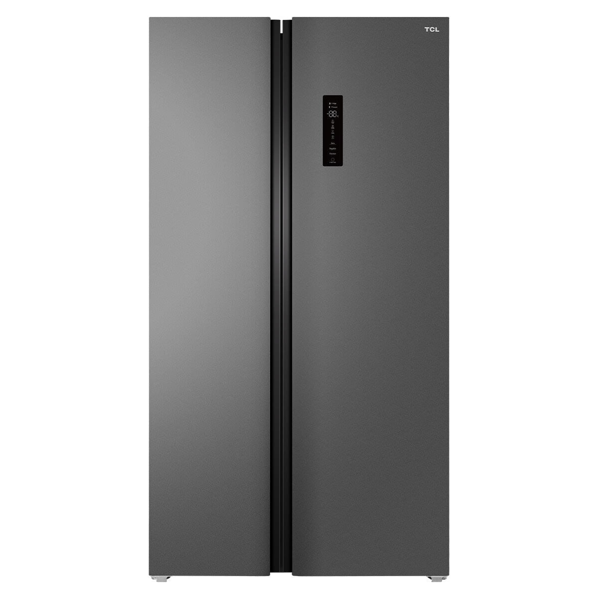 Factory Second/Carton damaged  TCL 505L Side-by-Side Refrigerator – Grey (P525SBC) - Second Hand Appliances Geebung