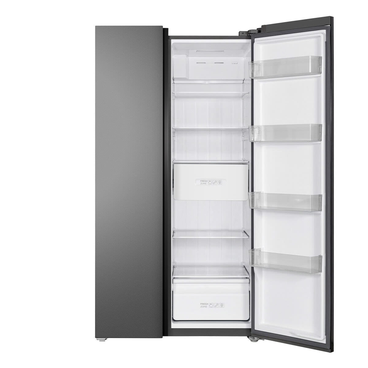 Factory Second/Carton damaged  TCL 505L Side-by-Side Refrigerator – Grey (P525SBC) - Second Hand Appliances Geebung