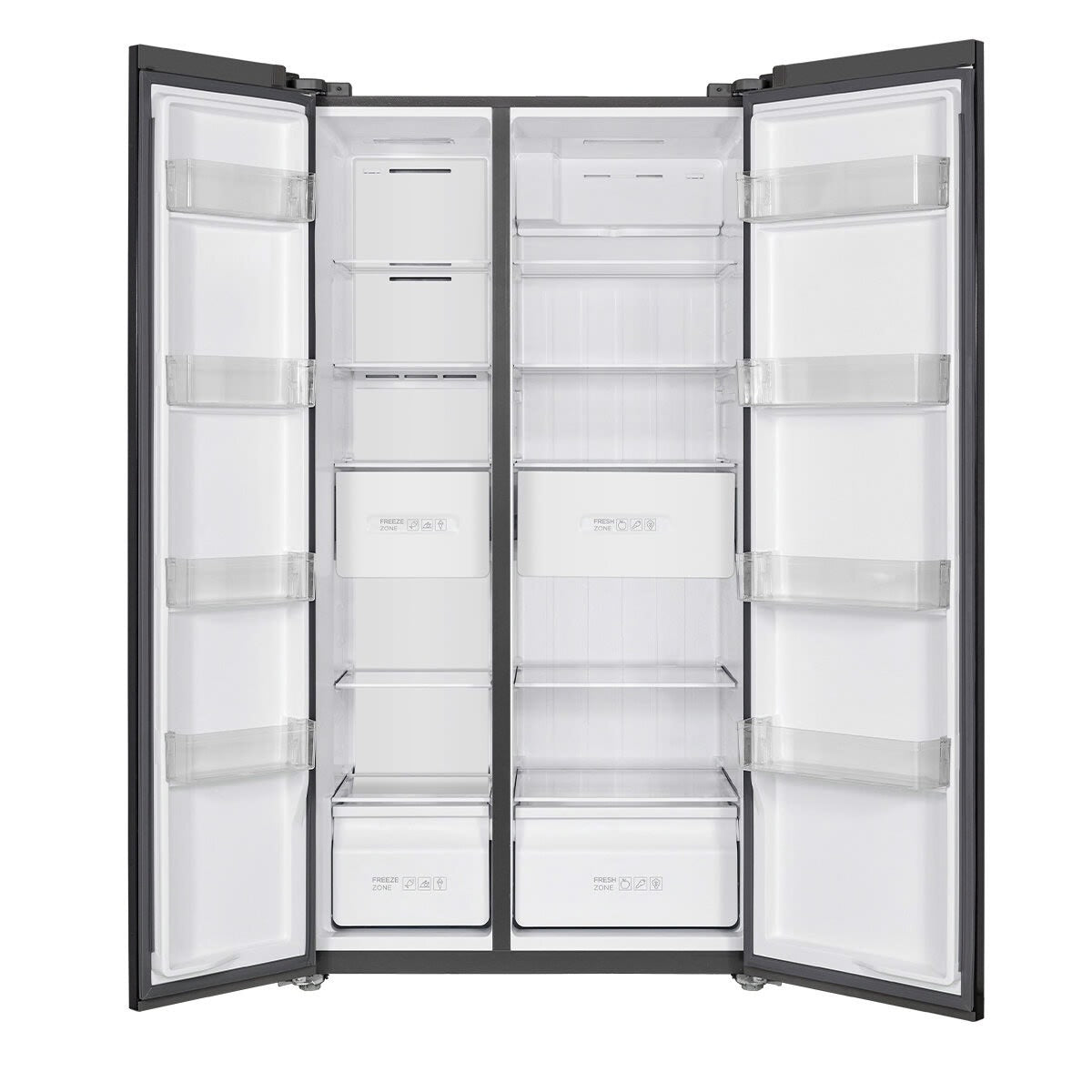 Factory Second/Carton damaged  TCL 505L Side-by-Side Refrigerator – Grey (P525SBC) - Second Hand Appliances Geebung