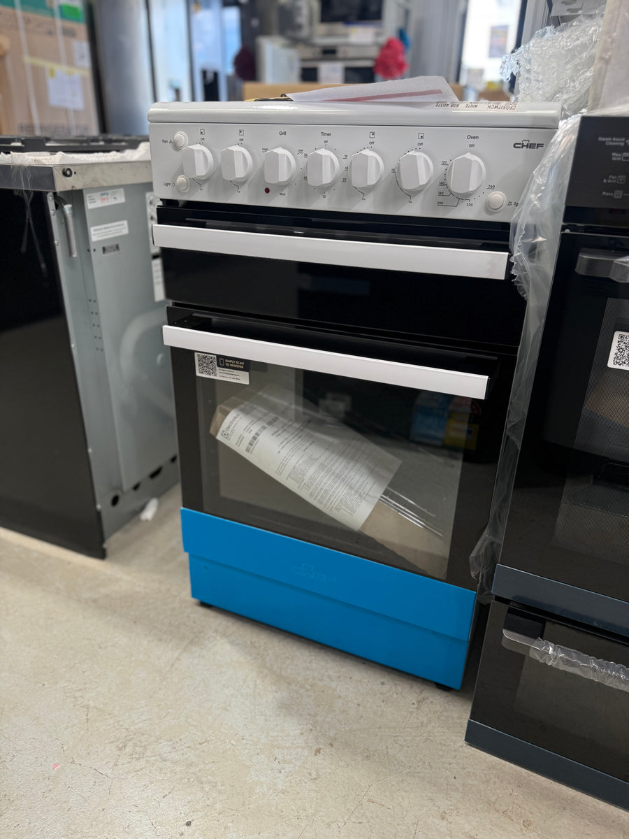 Factory Second Chef CFG517WCH 54cm Freestanding Fan Forced Gas Cooker(NAT) - Second Hand Appliances Geebung