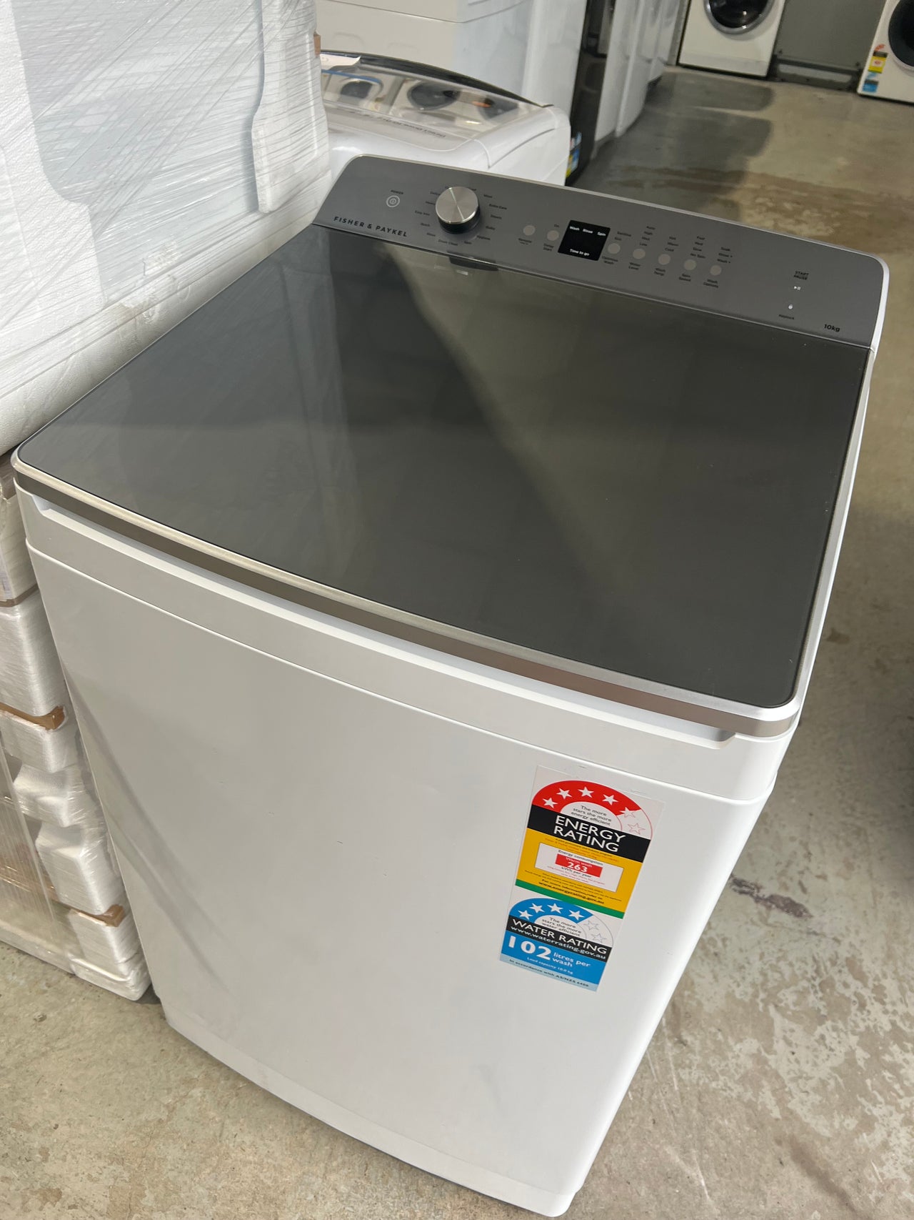 Factory Second Fisher & Paykel 10kg Top Load Washing Machine with UV Sanitise WL1064G1 - Second Hand Appliances Geebung