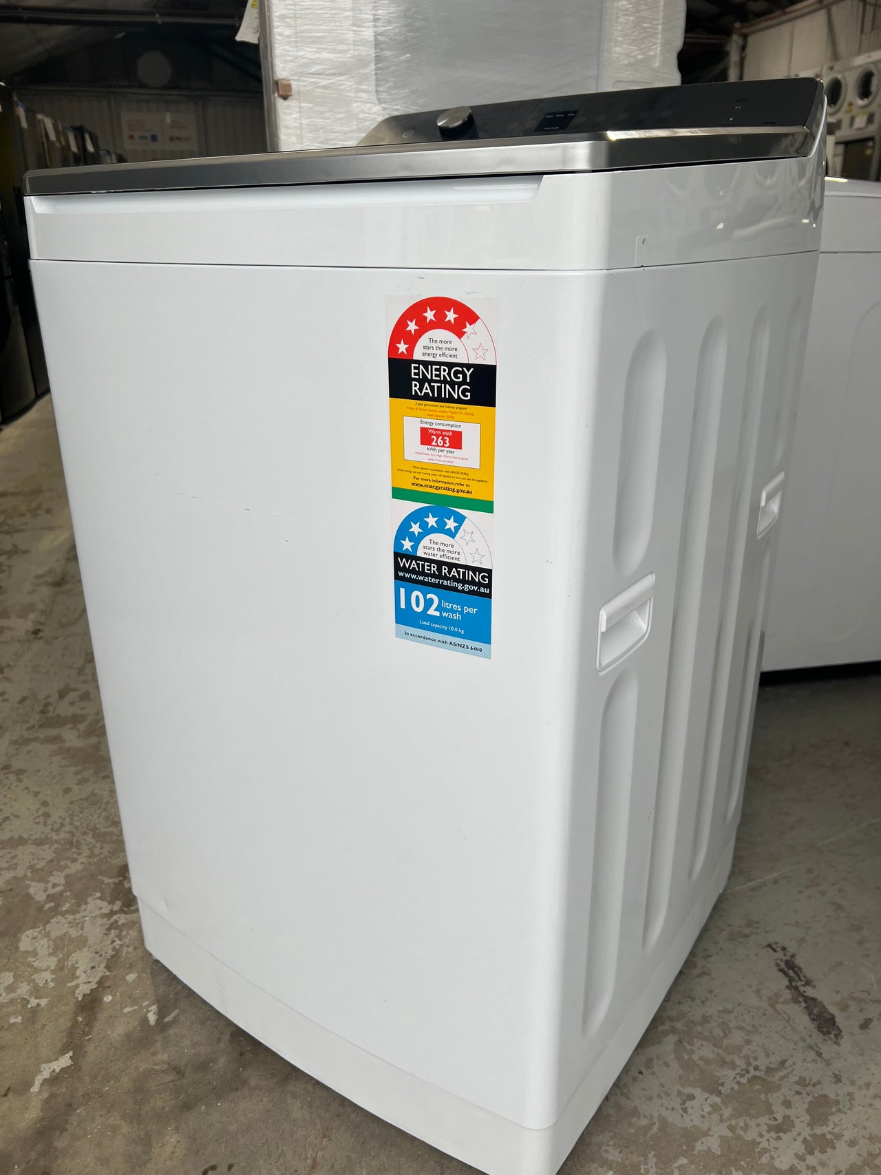 Factory Second Fisher & Paykel 10kg Top Load Washing Machine with UV Sanitise WL1064G1 - Second Hand Appliances Geebung