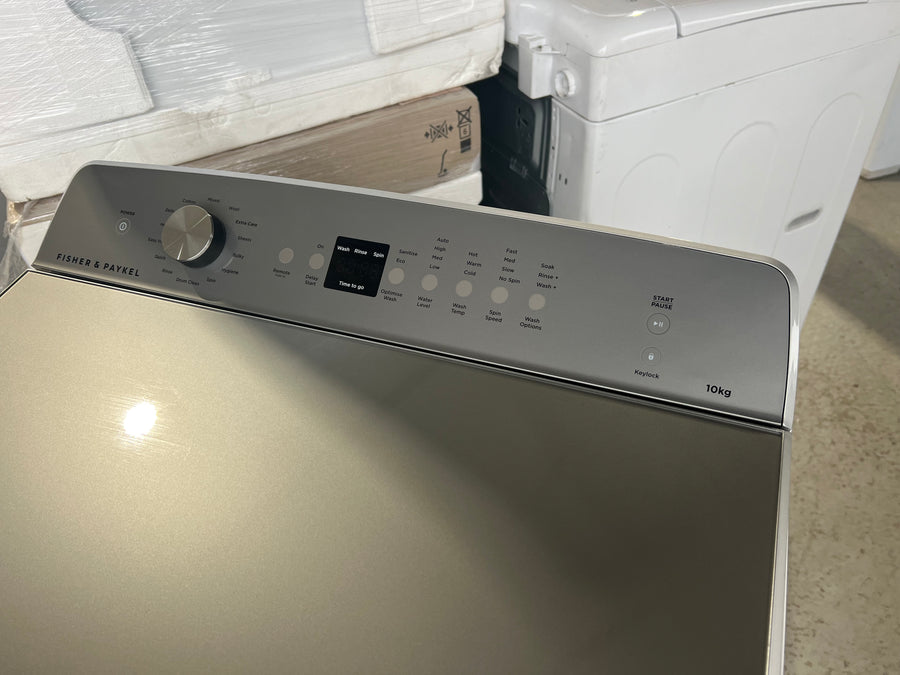 Factory Second Fisher & Paykel 10kg Top Load Washing Machine with UV Sanitise WL1064G1 - Second Hand Appliances Geebung