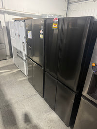 Thumbnail for Factory Second Fisher & Paykel 498L Series 7 Quad Door Refrigerator – Black Stainless Steel  Model: RF500QNB1 - Second Hand Appliances Geebung