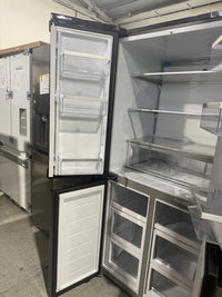 Thumbnail for Factory Second Fisher & Paykel 498L Series 7 Quad Door Refrigerator – Black Stainless Steel  Model: RF500QNB1 - Second Hand Appliances Geebung