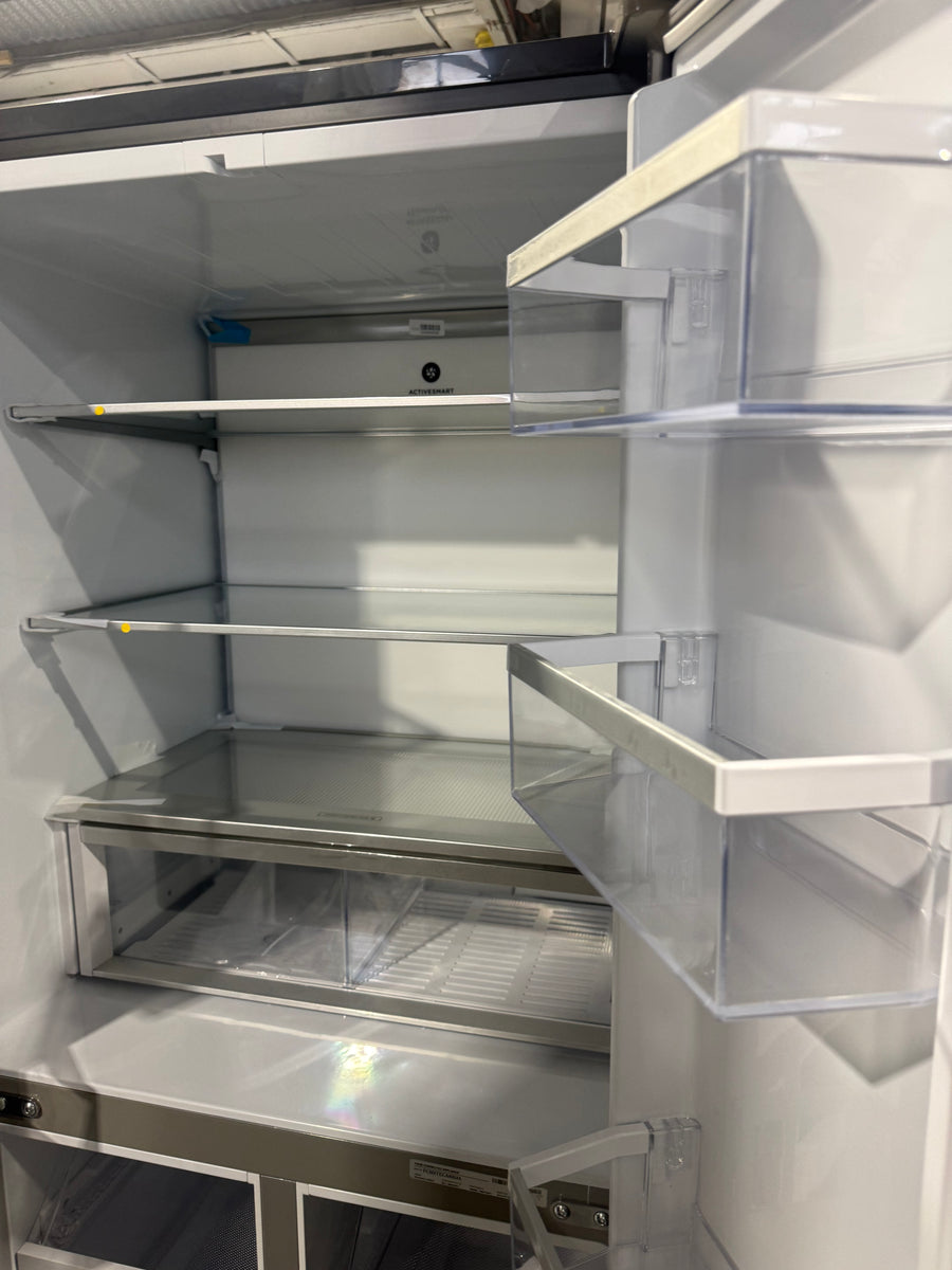 Factory Second Fisher & Paykel 498L Series 7 Quad Door Refrigerator – Black Stainless Steel  Model: RF500QNB1 - Second Hand Appliances Geebung