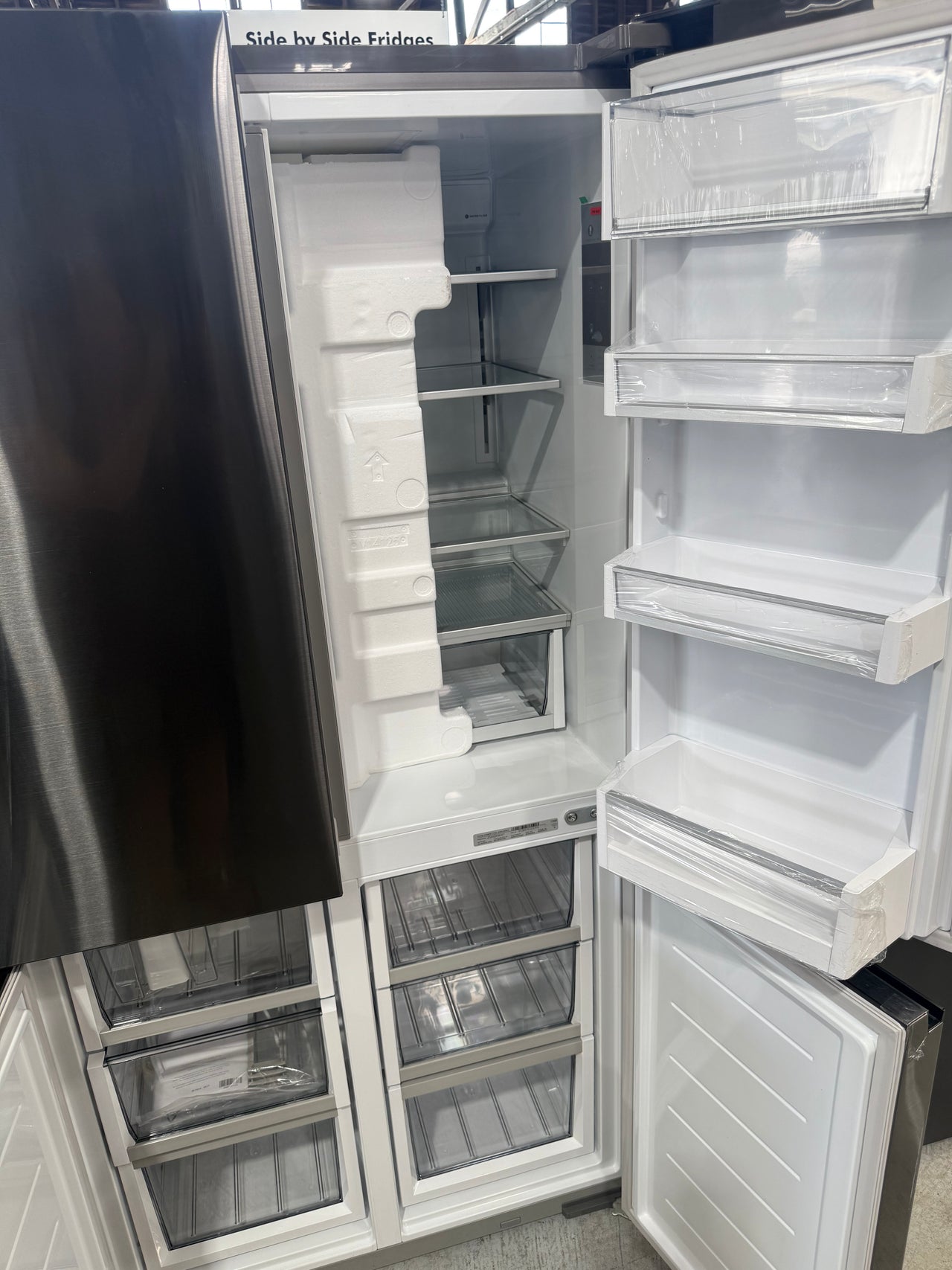 Factory Second Fisher & Paykel 538L Quad Door Refrigerator with Ice & Water    Model: RF605QNUVB1 - Second Hand Appliances Geebung