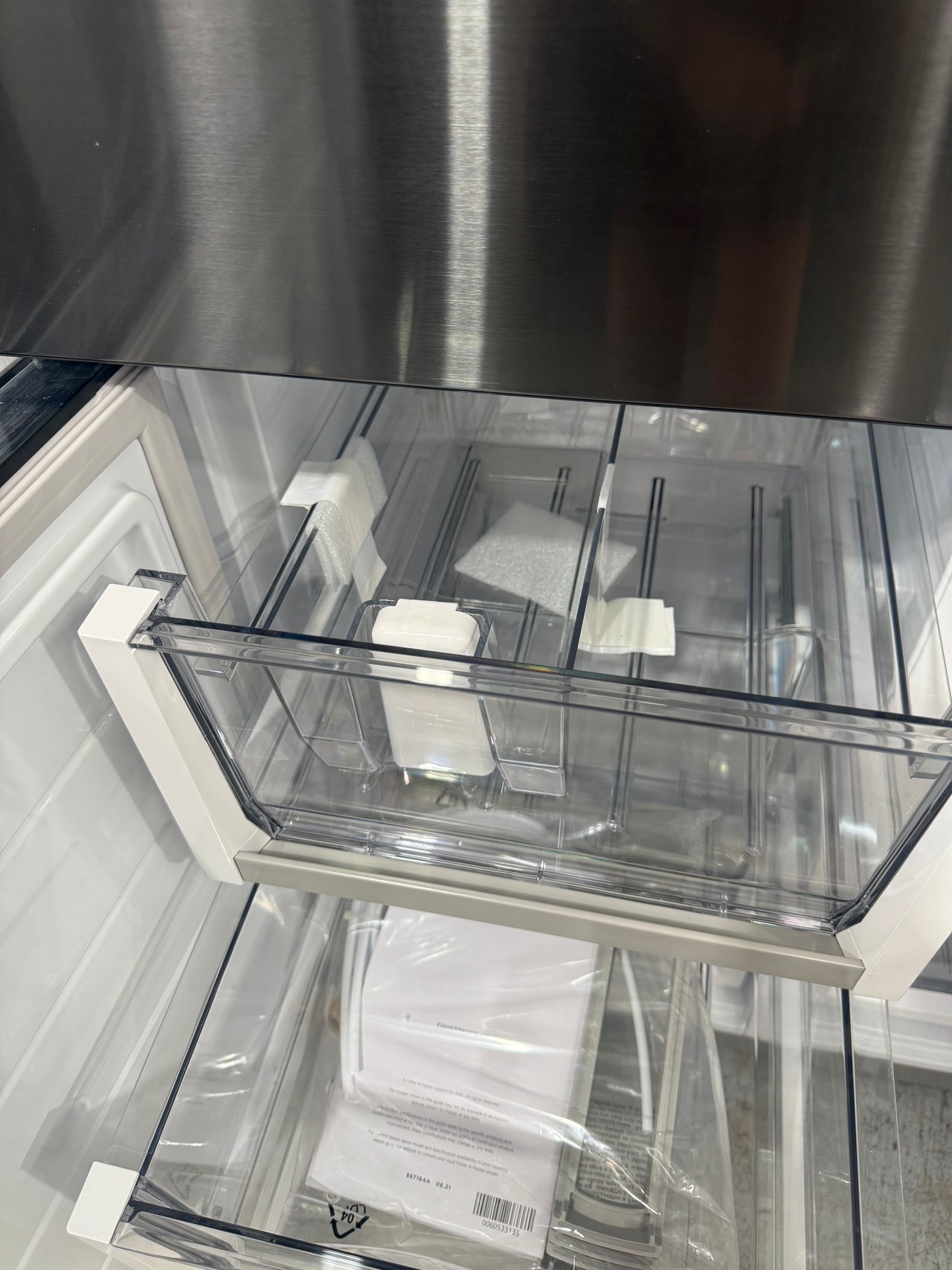 Factory Second Fisher & Paykel 538L Quad Door Refrigerator with Ice & Water    Model: RF605QNUVB1 - Second Hand Appliances Geebung