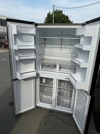 Thumbnail for Factory Second Fisher & Paykel 538L Quad Door Refrigerator with Ice and Water Black Stainless Steel RF605QNUVB1 - Second Hand Appliances Geebung