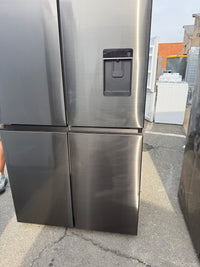 Thumbnail for Factory Second Fisher & Paykel 538L Quad Door Refrigerator with Ice and Water Black Stainless Steel RF605QNUVB1 - Second Hand Appliances Geebung