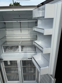 Thumbnail for Factory Second Fisher & Paykel 538L Quad Door Refrigerator with Ice and Water Black Stainless Steel RF605QNUVB1 - Second Hand Appliances Geebung