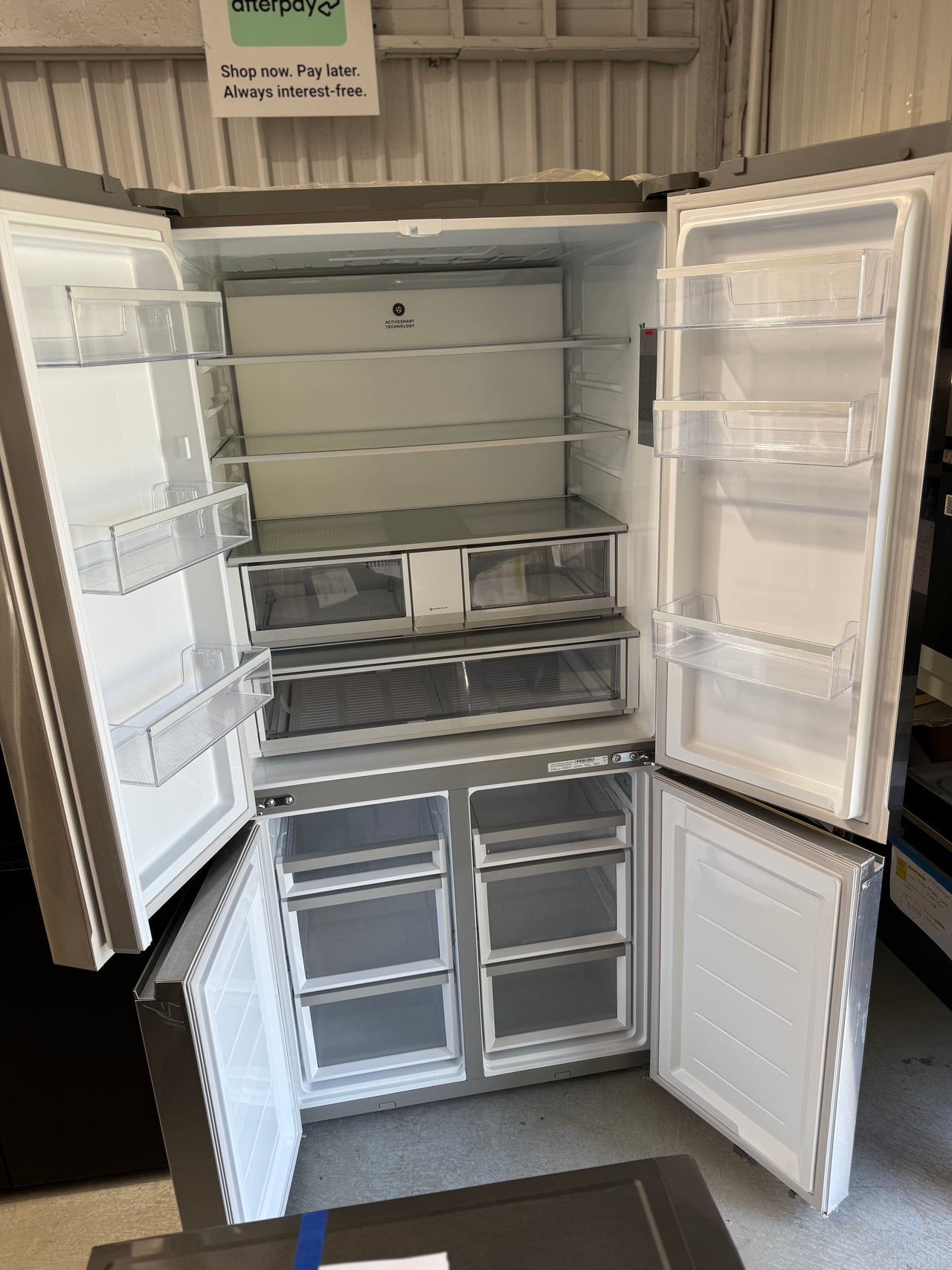 Buy Factory Second Fisher & Paykel 605L Quad Door Refrigerator – Stainless Steel (RF730QNUVX1) |  | [product_variant] | Second Hand Appliances Geebung Brisbane