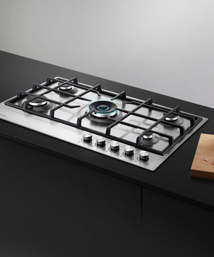 Factory Second Fisher & Paykel 90cm Series 7 5 Burner Gas Cooktop – Stainless Steel (CG905DX1) - Second Hand Appliances Geebung