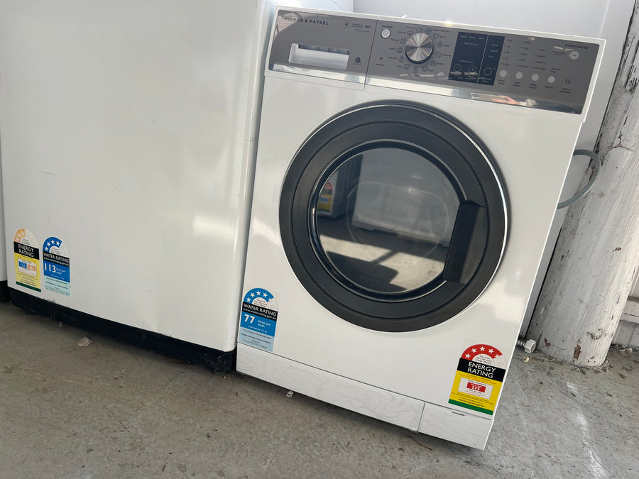 Factory Second Fisher & Paykel 9kg Series 7 Front Load Washing Machine with Steam Care - White - Second Hand Appliances Geebung
