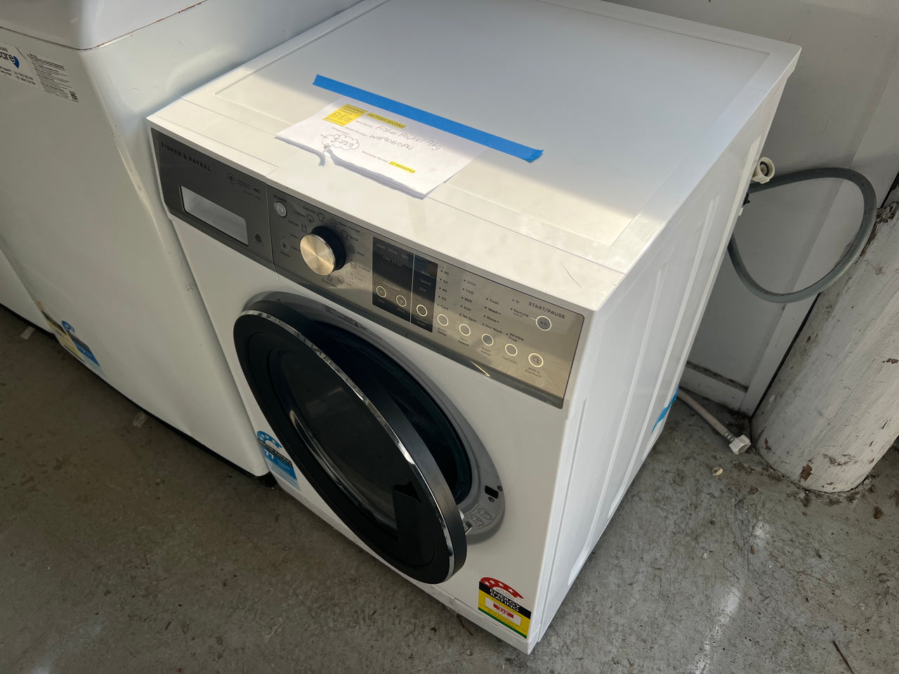 Factory Second Fisher & Paykel 9kg Series 7 Front Load Washing Machine with Steam Care - White - Second Hand Appliances Geebung