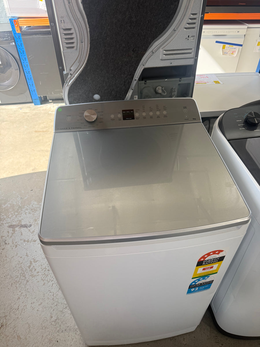 Factory Second Fisher & Paykel 9kg Top Load Washing Machine – WL9058G1 - Second Hand Appliances Geebung
