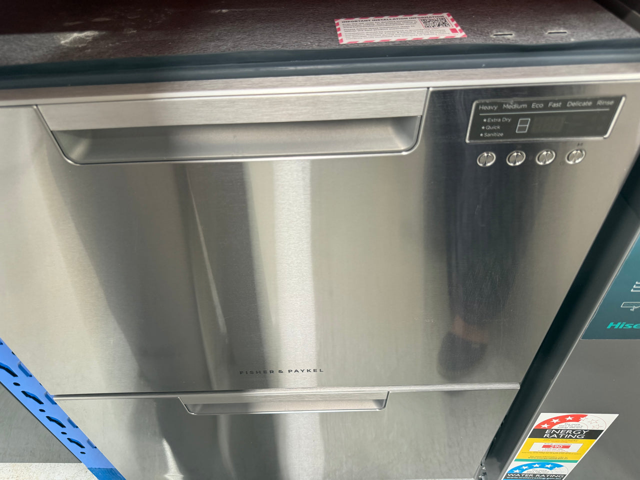 Factory Second Fisher & Paykel DD60DCX9 Double DishDrawer™ Dishwasher – Stainless Steel - Second Hand Appliances Geebung