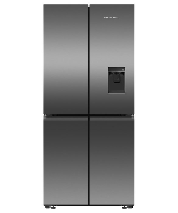 Factory Second Fisher & Paykel RF500QNUB1 498L Quad Door Fridge – Black Stainless Steel - Second Hand Appliances Geebung