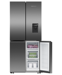 Thumbnail for Factory Second Fisher & Paykel RF500QNUB1 498L Quad Door Fridge – Black Stainless Steel - Second Hand Appliances Geebung
