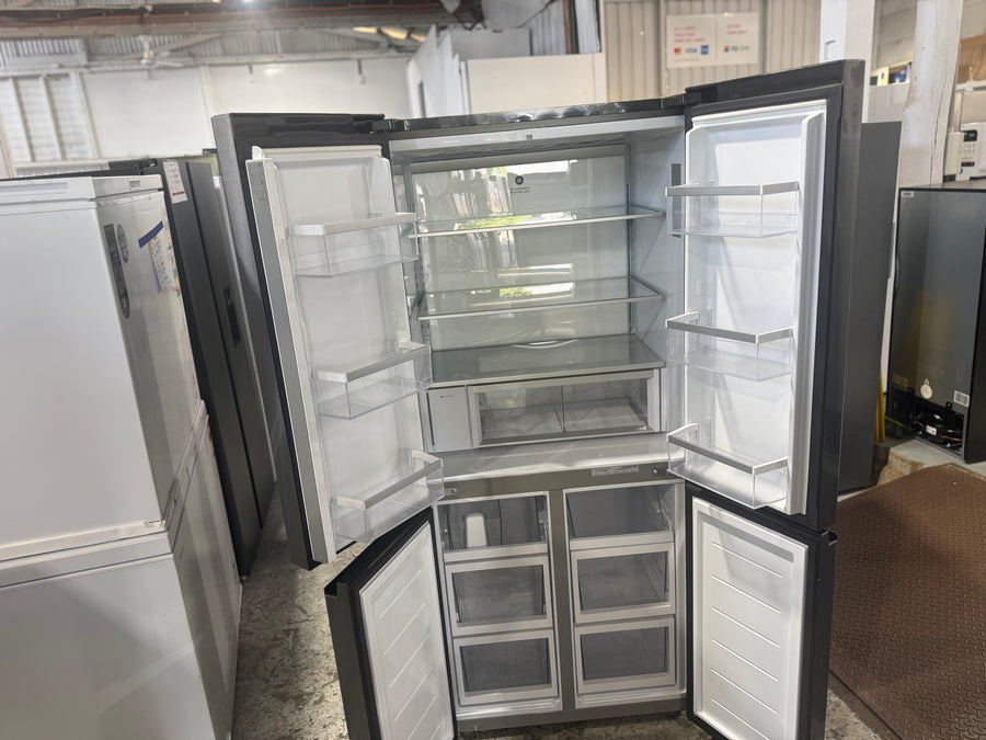 Factory Second Fisher & Paykel RF500QNUB1 498L Quad Door Fridge – Black Stainless Steel - Second Hand Appliances Geebung