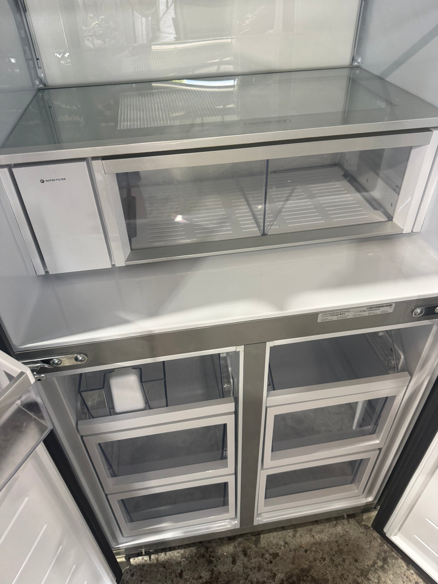 Factory Second Fisher & Paykel RF500QNUB1 498L Quad Door Fridge – Black Stainless Steel - Second Hand Appliances Geebung