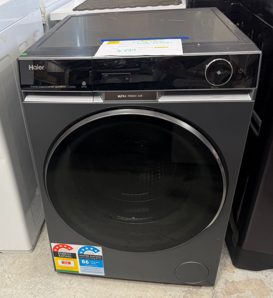 Factory Second Haier 12kg Front Load Washing Machine – HWF12PXB1 - Second Hand Appliances Geebung