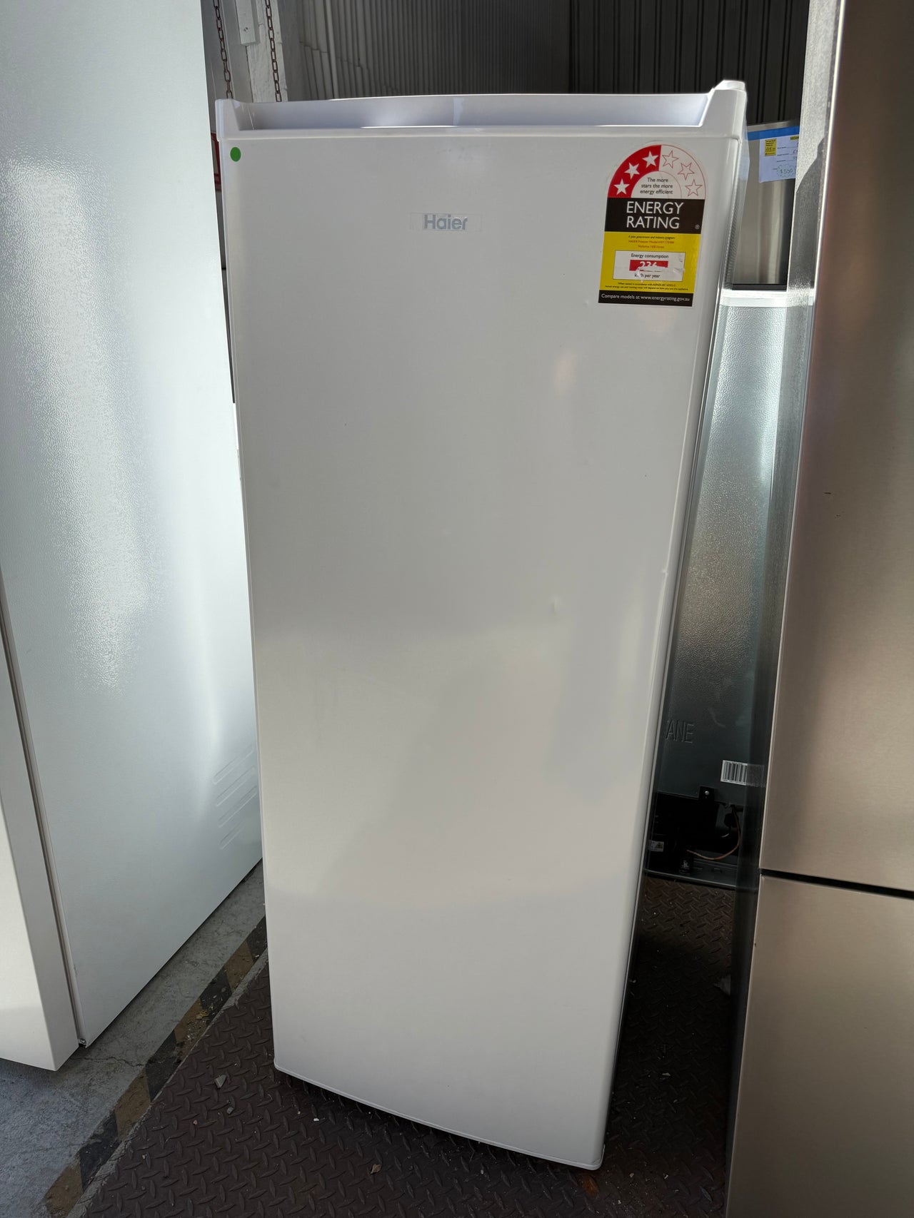 Factory Second Haier 168L Vertical Freezer – White HVF175VW - Second Hand Appliances Geebung