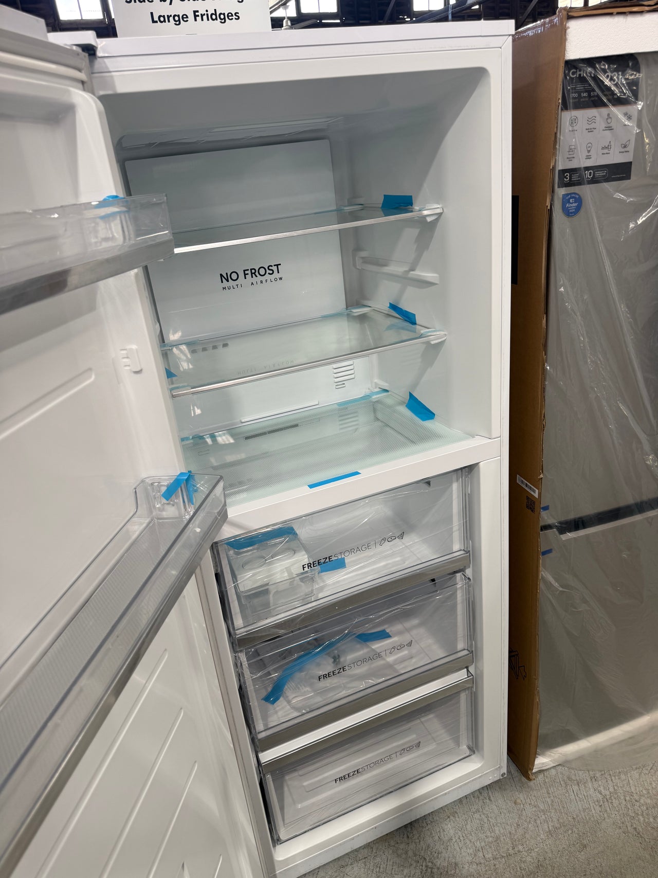 Factory Second Haier 386L Vertical Frost Free Freezer White HVF430VW - Second Hand Appliances Geebung