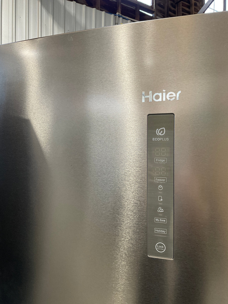 Factory Second Haier 416L Bottom Mount Frost Free Refrigerator – Stainless Steel HRF450BS2 - Second Hand Appliances Geebung