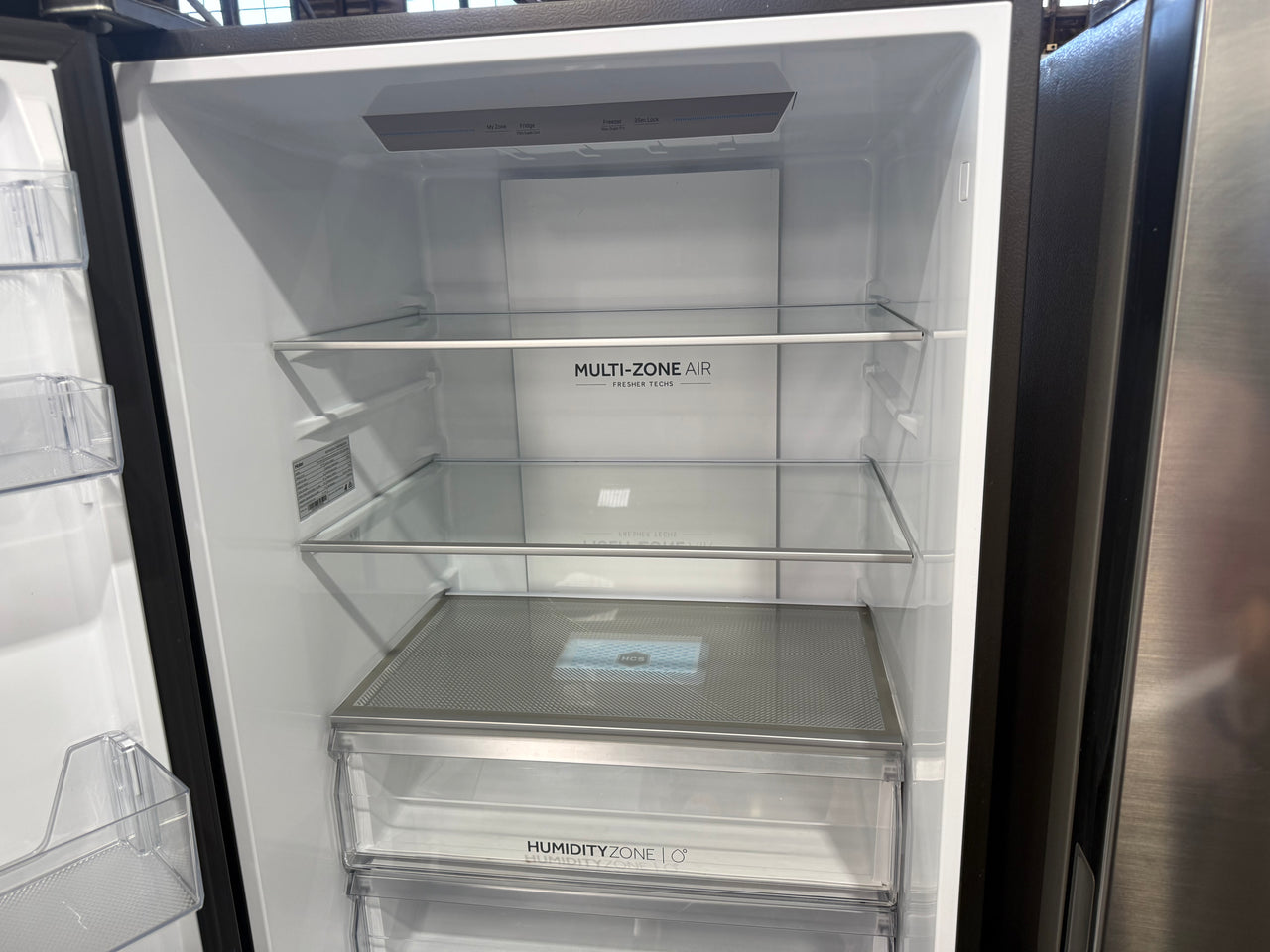 Factory Second Haier 431L Bottom Mount Refrigerator – Black Model: HRF420BHC - Second Hand Appliances Geebung